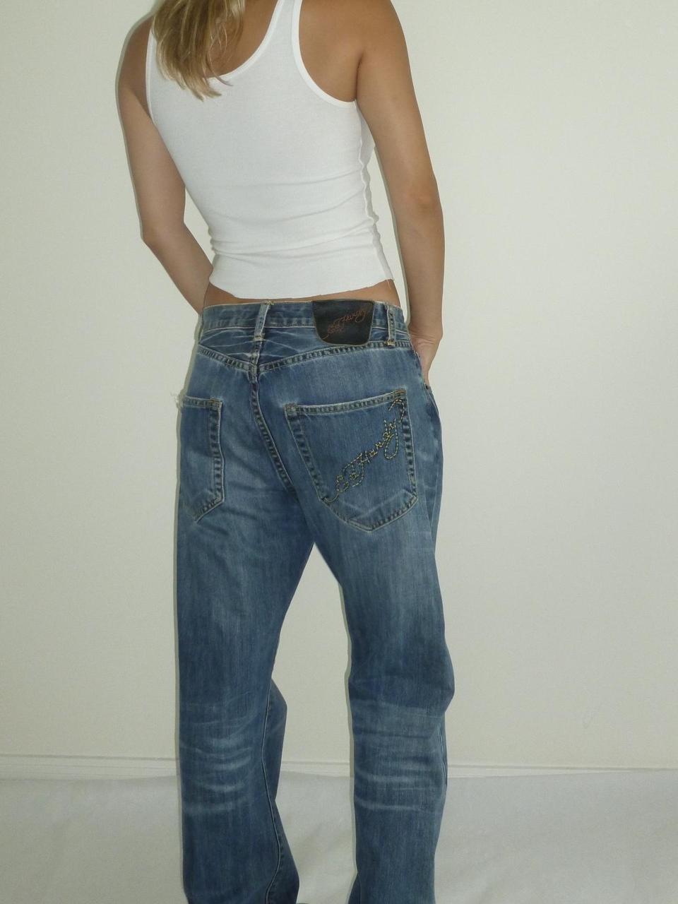 Y2K Ed Hardy Denim Jeans