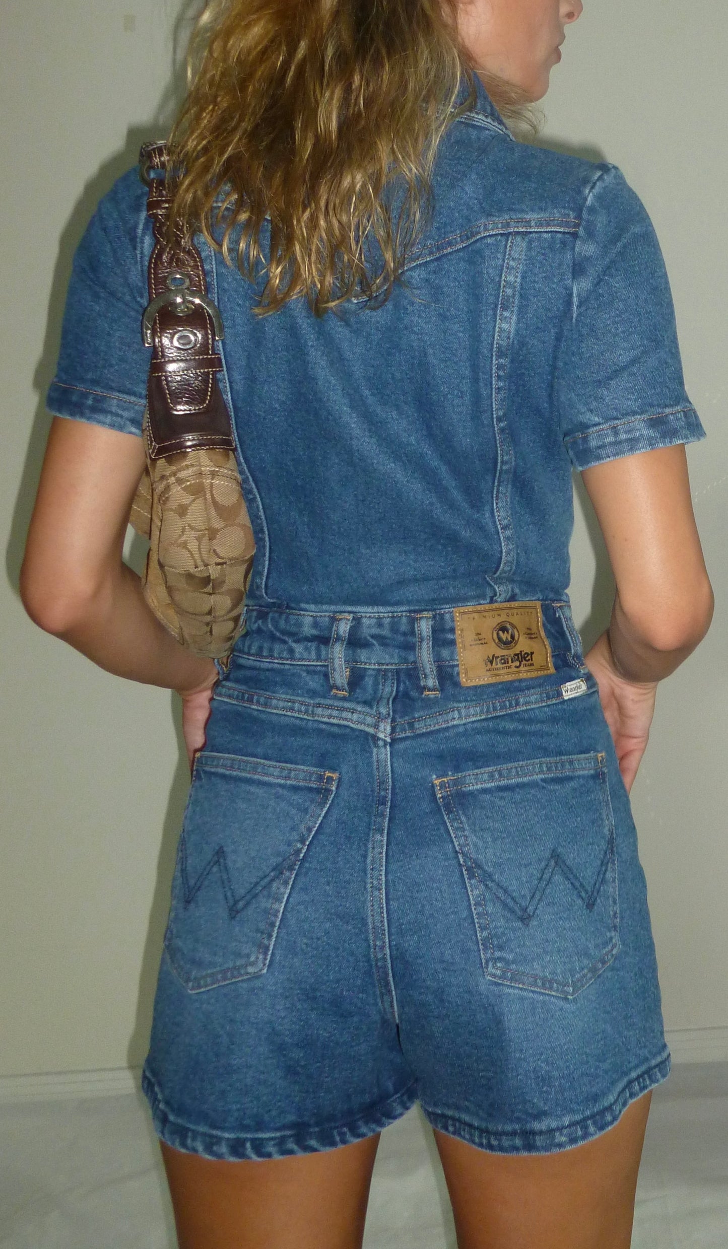 Vintage Wrangler Denim Romper