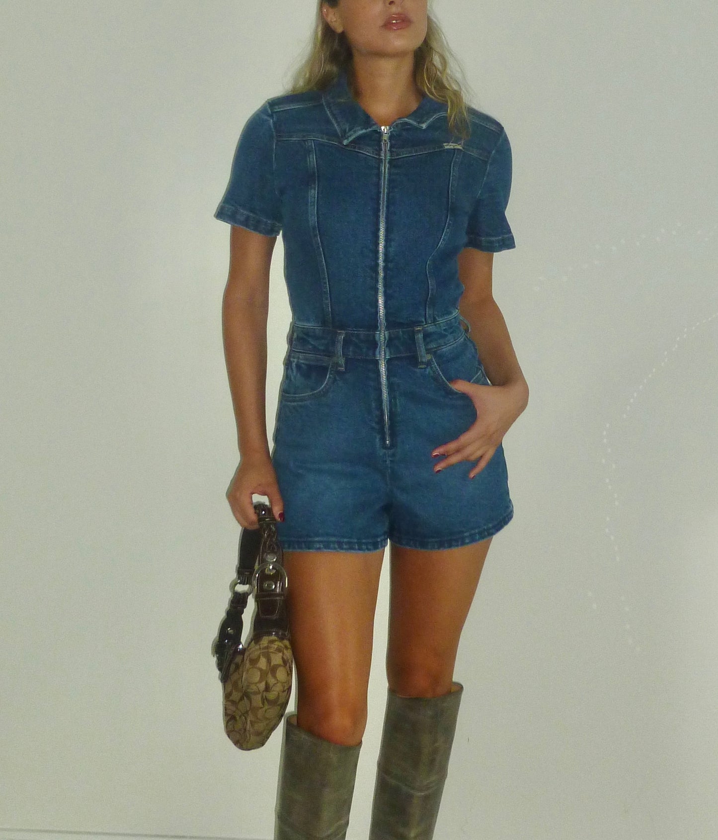 Vintage Wrangler Denim Romper