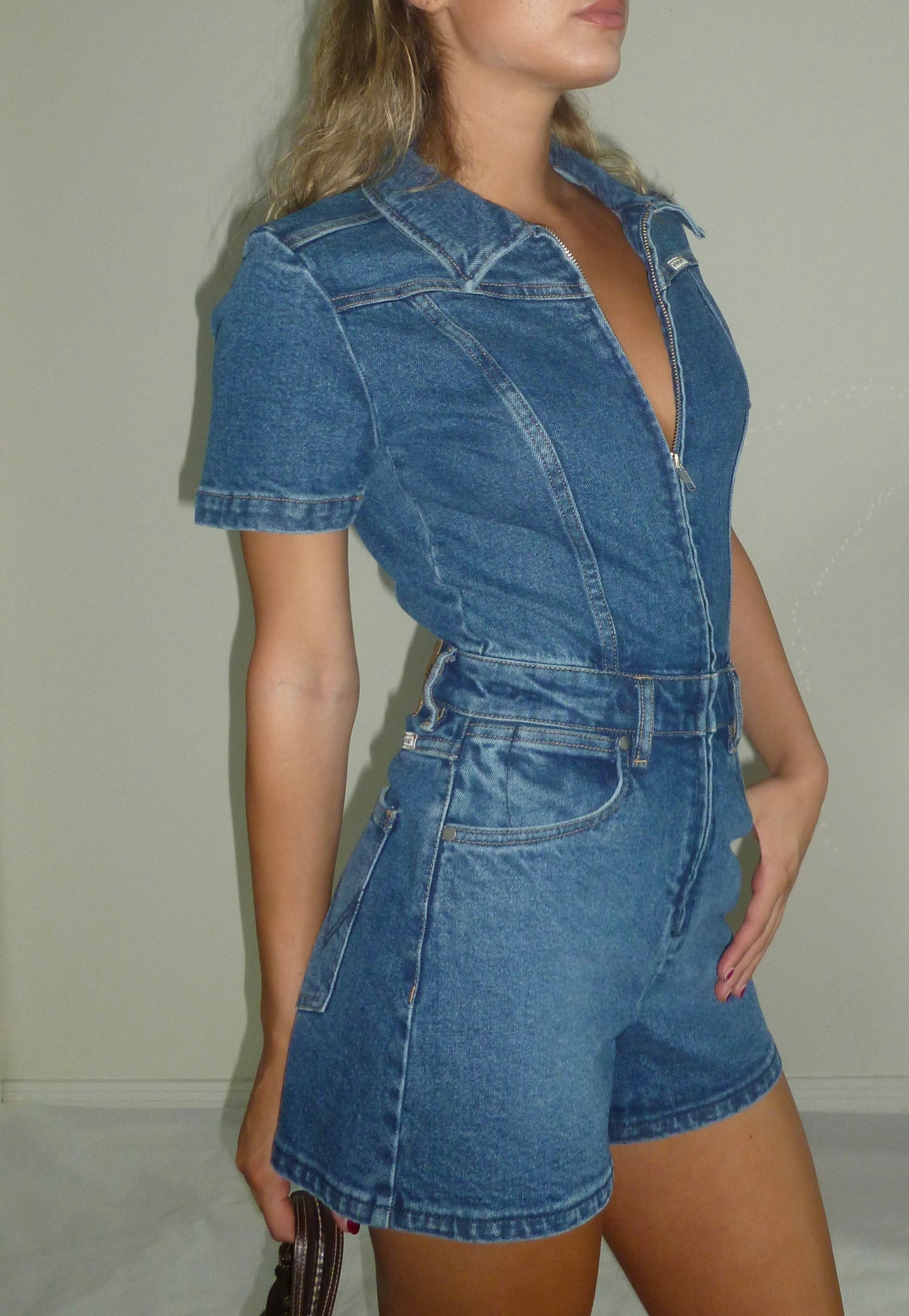 Vintage Wrangler Denim Romper